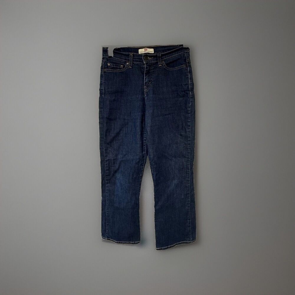 Levi's Perfectly Slimming 512 Bootcut Jeans Womens 6 Dark Wash Classic